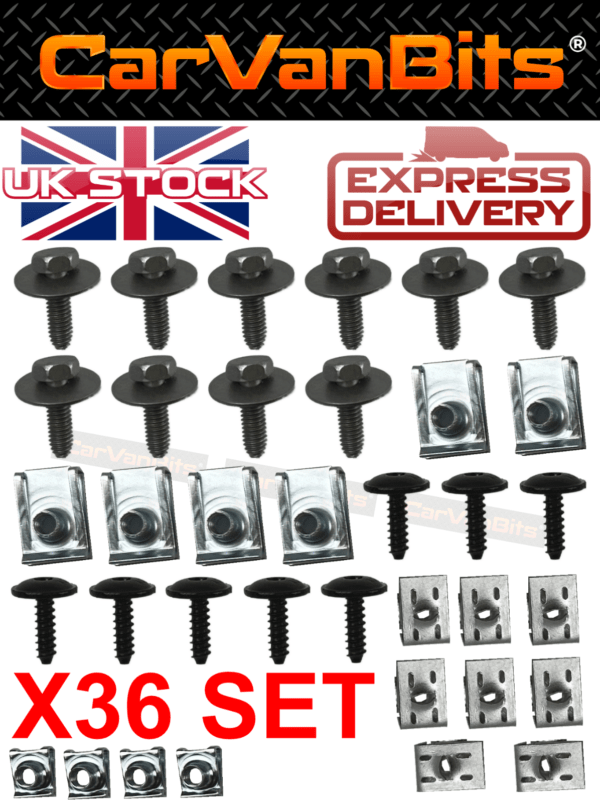 For Audi Q7 4l 2005 2015 Undertray Under Engine Cover Clip Kit Fixing Clips Set 375526719645