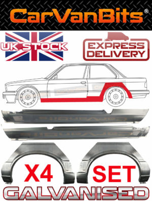 For Bmw 3 E30 87 94 2 Door Coupe X2 Rear Wheel Arch Repair Panel X2 Full Sill X4 374951822455