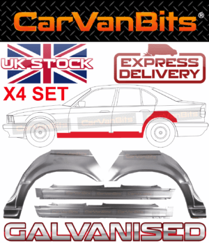 For Bmw 5 E34 87 96 Saloon Estate Full Sill Repair Panel Rear Wheel Arch X4 Set 375211714295