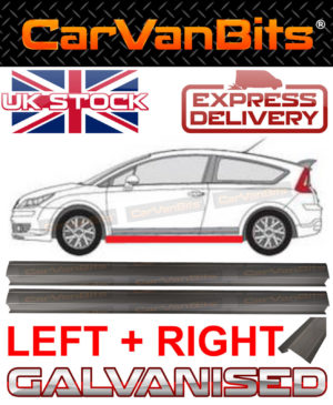 For Citroen C4 3 Door 04 11 Sill Repair Body Rust Outer Panel 200cm Pair 374443603405