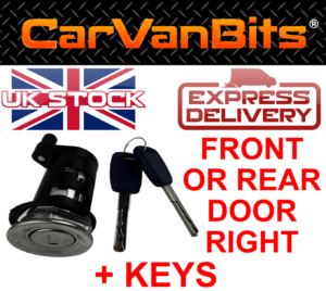 For Fiat Ducato 94 06 Front Rear Door Right Lock Set Switch Barrel Key Keys 375669029965