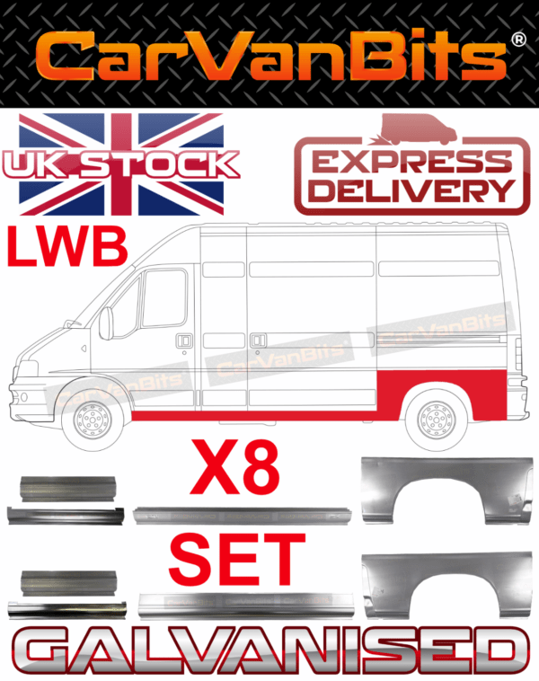 For Fiat Ducato Boxer Relay Jumper 94 06 Repair Panel Sill Wheel Arch Door Set 375289421785