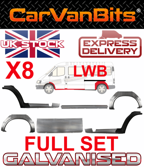 For Ford Transit Mk3 Mk4 Mk5 85 00 Front Rear Wheel Arch Sill Side Repair Panel 375441723535