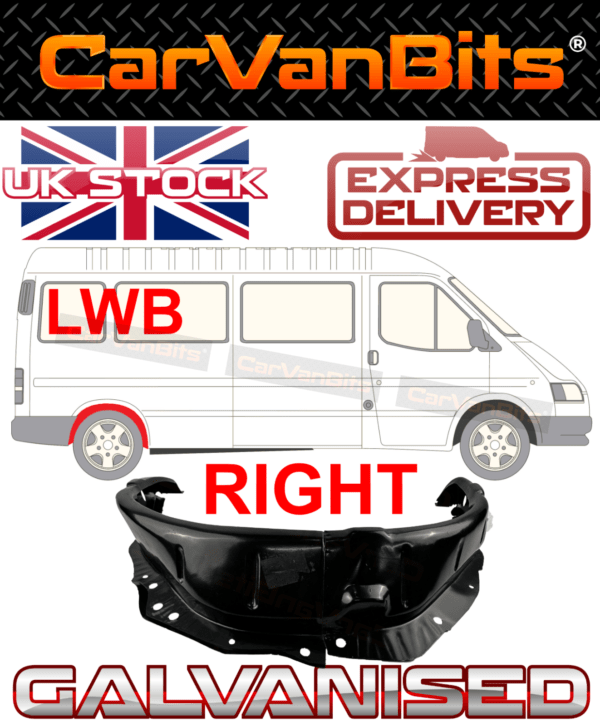 For Ford Transit Mk4 Mk5 91 00 Lwb Rear Inner Wheel Arch Repair Body Panel Right 375524239365