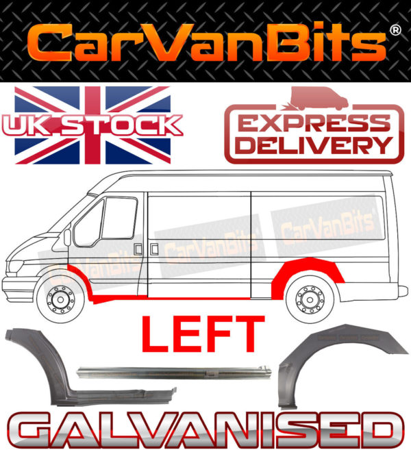 For Ford Transit Mwb Lwb 00 14 Mk6 Mk7 Rear Wheel Arch Door Repair Panel Set Ns 374245065885