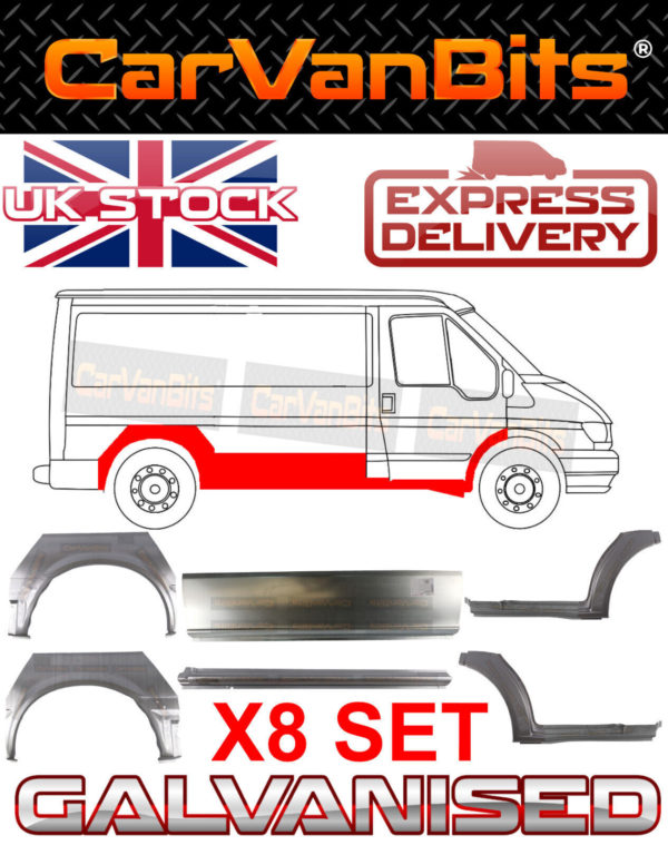 For Ford Transit Swb 00 14 Mk6 Mk7 Rear Wheel Arch Side Door Repair Panel Set 374243620095