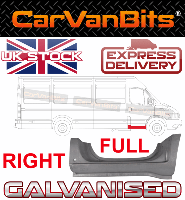 For Iveco Daily 98 14 Swb Mwb Lwb Full Under Front Door Sill Repair Panel Right 375181975145