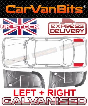 For Mercedes Benz W123 75 85 Rear Trunk Boot Floor Repair Body Panel Pair 375172235635