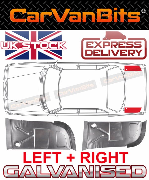 For Mercedes Benz W123 75 85 Rear Trunk Boot Floor Repair Body Panel Pair 375172235635