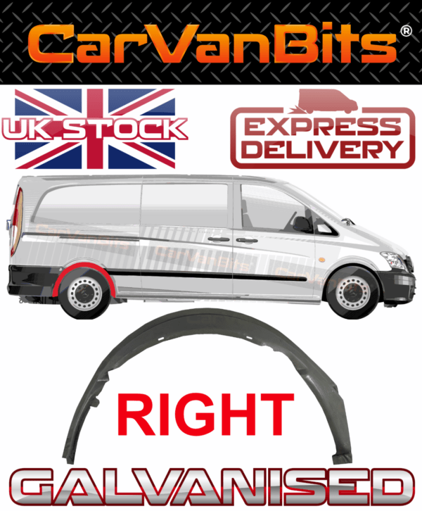 For Mercedes Vito Viano W639 Swb Lwb 03 10 Rear Inner Wheel Arch Repair Panel Os 375374398385