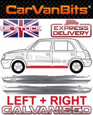 For Nissan Micra K11 5 Door 92 03 Full Sill Repair Body Rust Outer Panel Pair 375276460065