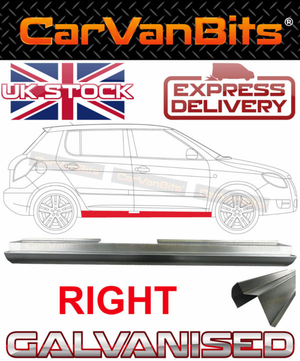 For Skoda Fabia 4 Or 5 Door 07 15 Sill Repair Body Rust Outer Panel Right 374631553105