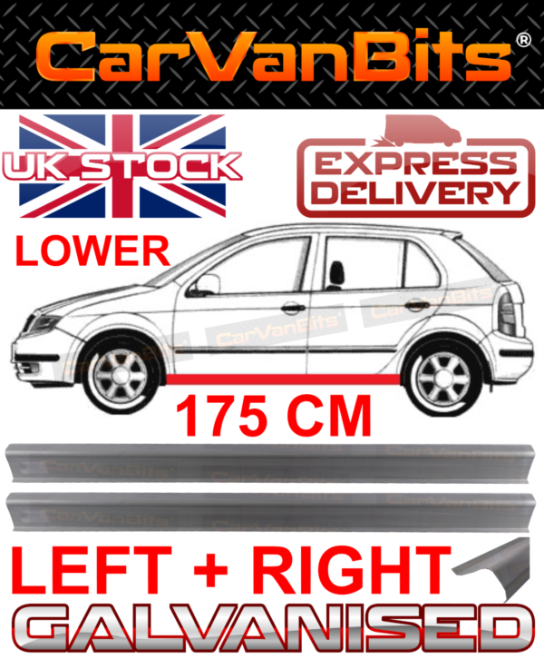 For Skoda Fabia 6y 99 07 4 Or 5 Door Lower Sill Repair Body Rust Outer Panel X2 374505308065