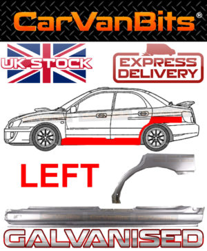 For Subaru Impreza Gd Gg 00 07 Saloon Full Sill And Rear Arch Repair Panel Left 374243557895