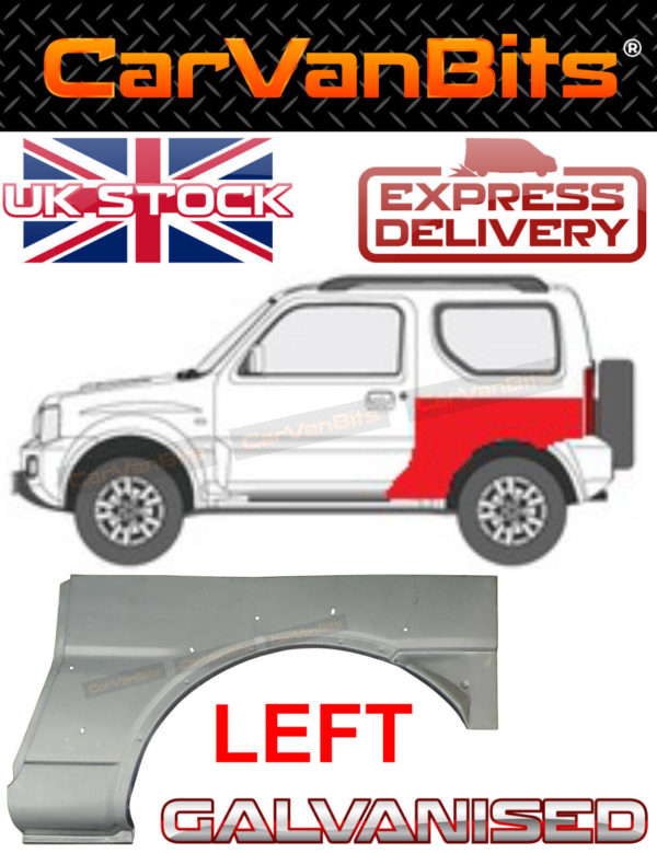 For Suzuki Jimny 98 18 Rear Wheel Arch Wing Repair Body Panel Ns Left Galvanise 373711336165