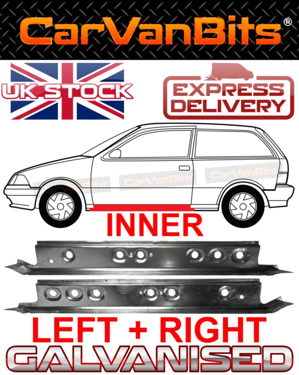 For Suzuki Swift 88 05 3 Door Sill Repair Body Rust Rocker Inner Panel Pair 375530024195