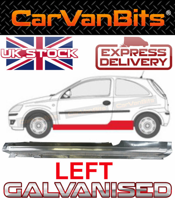 For Vauxhall Combo Corsa C 00 10 3d Full Sill Repair Body Rust Outer Panel Left 374631604675