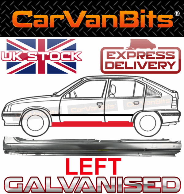 For Vauxhall Kadett E 84 93 4d 5d Saloon Estate Full Sill Repair Panel Left 375333523135