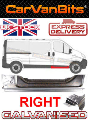 For Vauxhall Vivaro Trafic Primastar 01 14 Under Front Door Sill Repair Panel 374085712615