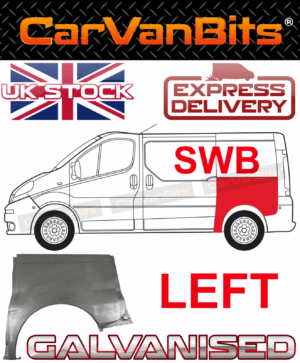 For Vauxhall Vivaro Trafic Primastar Swb 01 14 Rear Wheel Arch Wing Repair Panel 375342148825