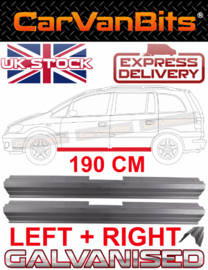 For Vauxhall Zafira A 99 05 Sill Repair Body Rust Outer Panel Pair 375210902655