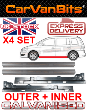 For Volkswagen Vw Touran 2003 2010 Sill Repair Body Panel Outer Inner X4 Set 375750178445