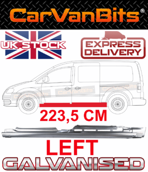 For Vw Caddy Iii 2k Maxi 04 15 Full Sill Repair Rust Panel With Sliding Door L 375221690205