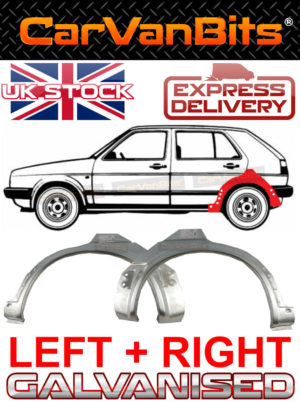 For Vw Golf 2 Mk2 83 92 5d Rear Wheel Arch Repair Rust Body Panel Fender Pair 373939857705