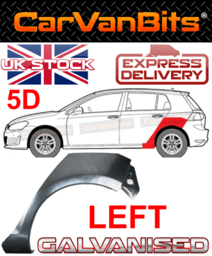 For Vw Golf 7 Vii Mk7 2012 5 Door Rear Wheel Arch Repair Body Outer Panel Left 375744437065