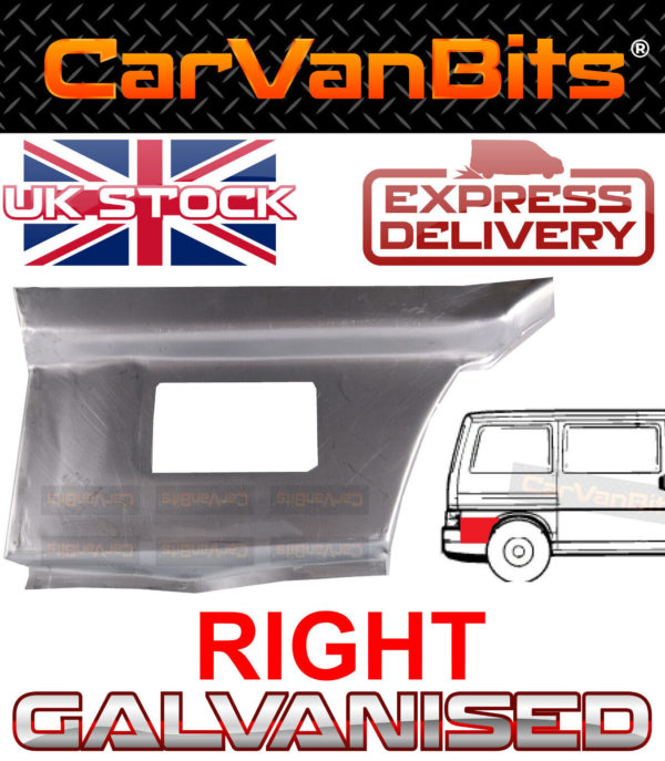 For Vw Transporter T4 Swb Lwb 90 03 Behind Rear Wheel Arch Wing Repair Panel Rig 374084268955