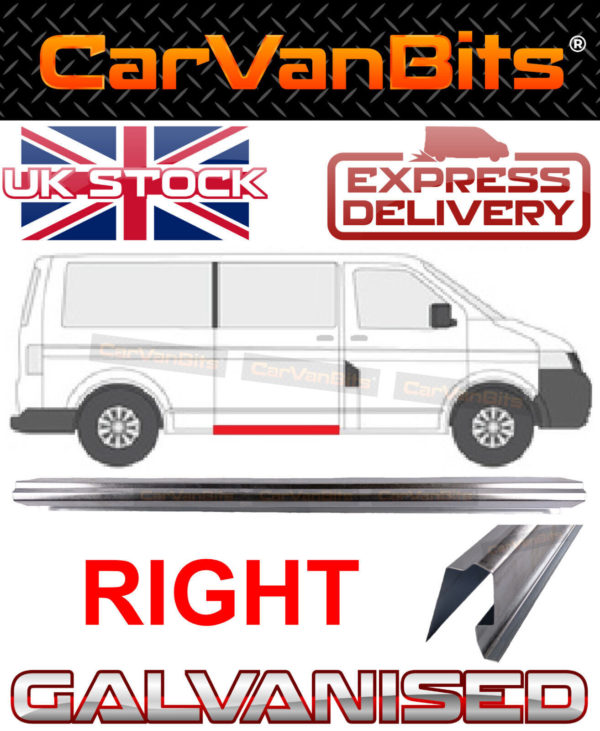 For Vw Transporter T5 03 15 Swb Lwb Under Sliding Door Body Repair Panel Sill R 374350147425