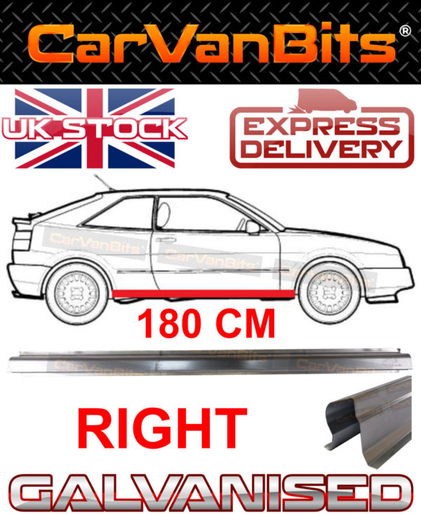 For Vw Volkswagen Corrado 87 95 Coupe Sill Repair Body Rust Outer Panel Right 374374567525