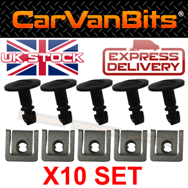 For Audi 100 C4 1990 1994 Undertray Under Engine Cover Kit Clip Fixing Clips Set 375528296916