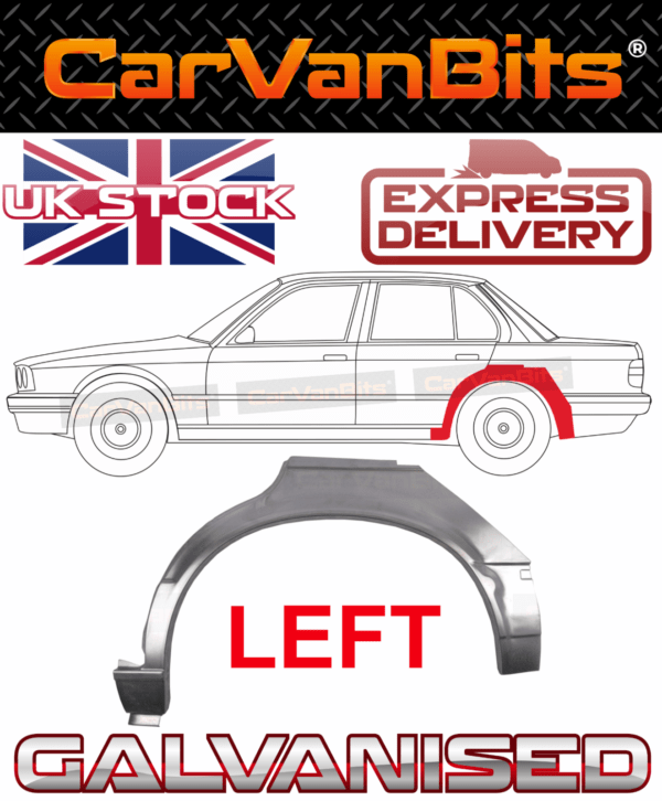 For Bmw 3 E30 4 Door 82 87 Rear Wheel Arch Repair Body Rust Wing Panel Left 375145244016