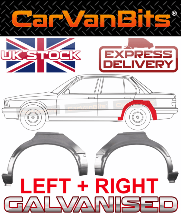 For Bmw 3 E30 4 Door 82 87 Rear Wheel Arch Repair Body Rust Wing Panel Pair 375145245366