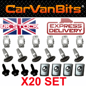 For Citroen C3 Picasso 08 Undertray Under Engine Cover Clip Kit Fixing Clips 375425555866