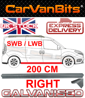 For Fiat Doblo Swb Lwb 2010 Sill Repair Body Rust Outer Panel 200 Cm Right 375750524706