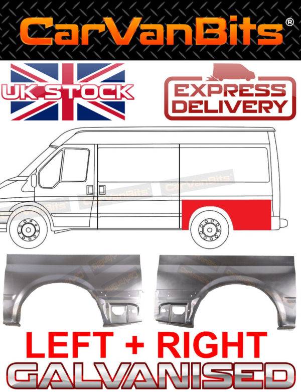 For Ford Transit Mwb 00 14 Mk6 Mk7 Rear Wheel Arch Quarter Repair Body Panel Set 374371743876