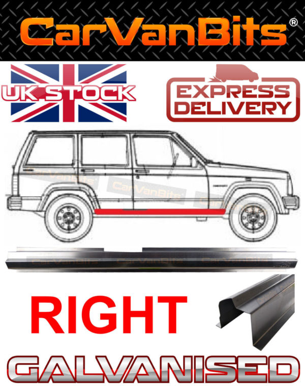 For Jeep Cherokee Xj 84 01 Sill Repair Body Rust Outer Panel Galvanised Right 373848816226