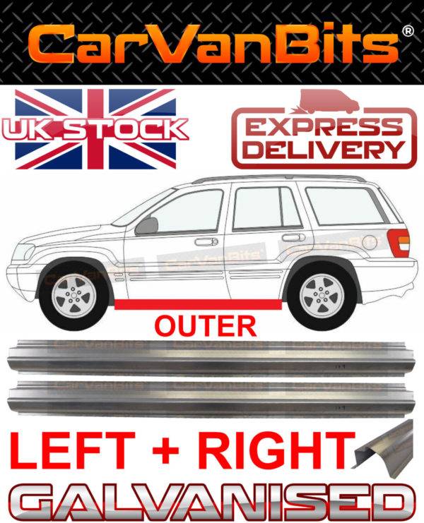 For Jeep Grand Cherokee Wj Wg 98 05 Sill Repair Body Rust Outer Panel Pair 374371517856