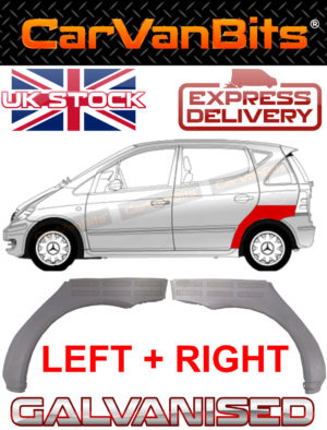 For Mercedes A Class W168 97 04 Rear Wheel Arch Repair Body Rust Outer Panel X2 374184055286