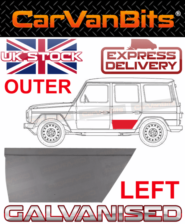 For Mercedes G Class W460 W461 W463 79 18 5d Rear Door Outer Sill Repair Panel L 375191110636