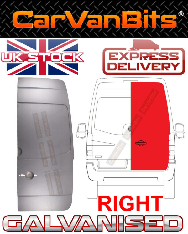 For Mercedes Sprinter Vw Crafter 06 18 Rear Door Skin Repair Body Panel Full Rig 374184665046