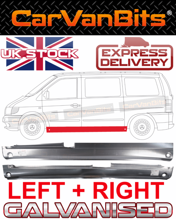 For Mercedes Vito 638 W638 96 03 Full Sill Repair Panel Under Front Sliding Door 375202800066