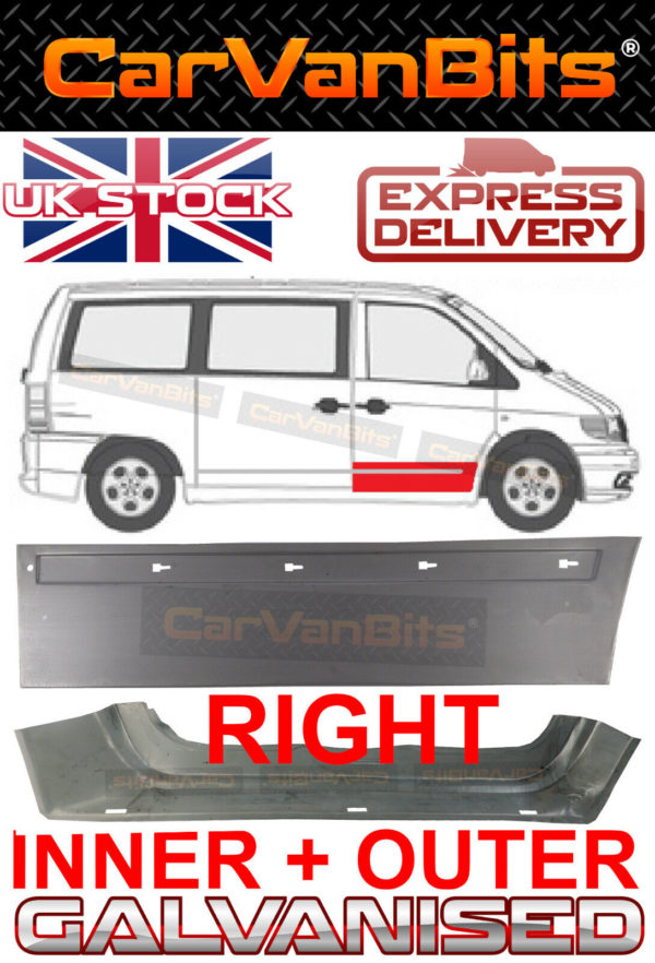 For Mercedes Vito Viano W638 96 03 Front Door Repair Body Rust Panel Right Pair 373867773496