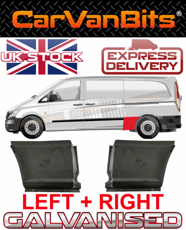 For Mercedes Vito Viano W639 03 10 Xlwb In Front Of Rear Wheel Arch Repair Panel 374945401036