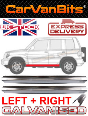 For Mitsubishi Pajero Pinin 98 07 3d 5d Sill Repair Body Rust Outer Panel Pair 373981141516