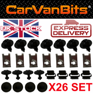 For Seat Exeo Skoda Superb Undertray Under Engine Cover Clip Kit Fixing Clips 375424758576