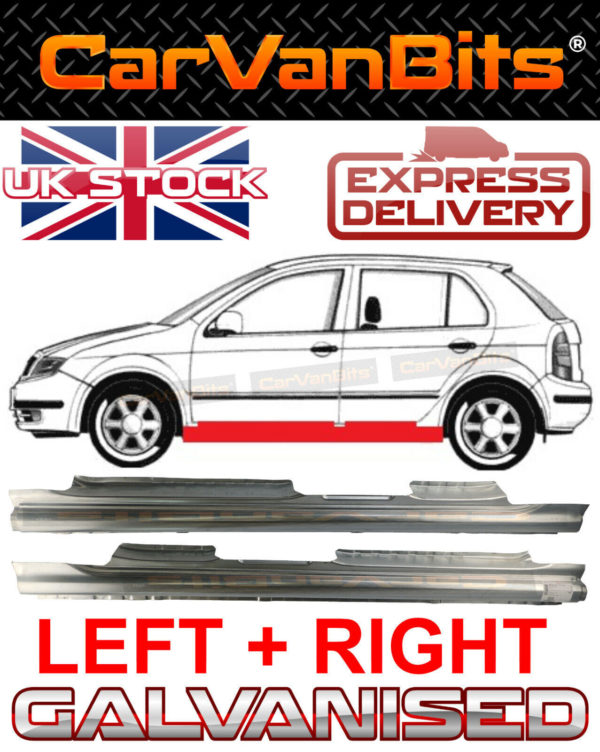 For Skoda Fabia 99 07 4 Or 5 Door Full Sill Repair Body Rust Outer Panel Pair 373845690166