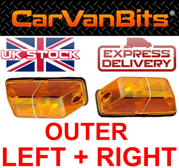 For Sprinter Crafter Vw Lt Man 96 06 Side Amber Indicator Repeater Pair 373399191556